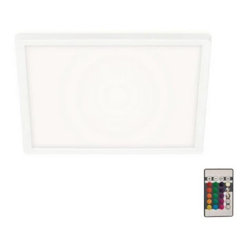 Briloner 7090-416 - LED RGBW Димируем плафон SLIM LED/15W/230V + дистанционно управление