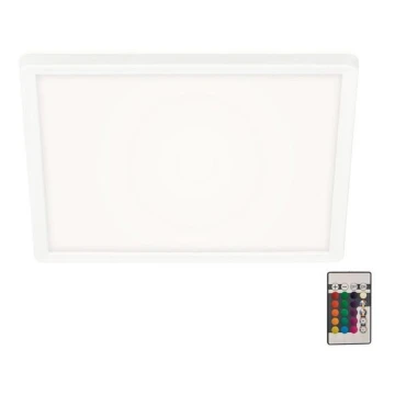 Briloner 7091-416 - LED RGBW Димируем плафон SLIM LED/22W/230V + дистанционно управление