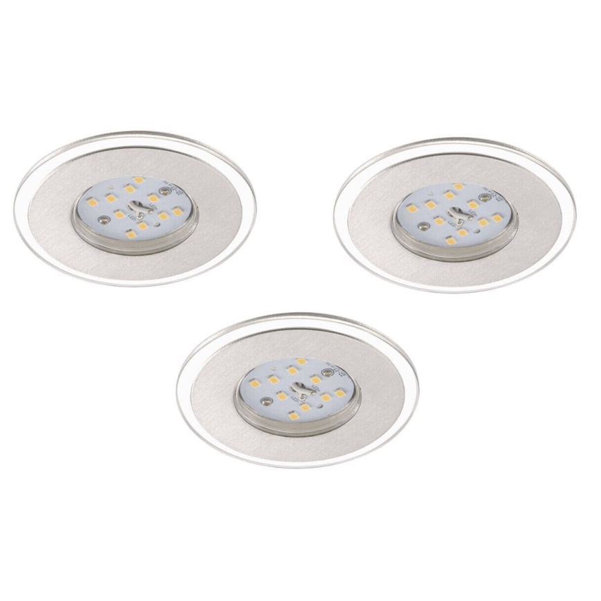 Briloner 7197-039-К-кт 3x LED Димируема лампа за вграждане в баня LED/4,5W/230V IP44