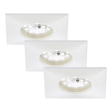 Briloner 7205-036 - К-кт 3x LED Лампа за вграждане в баня ATTACH LED/5W/230V IP44 бял