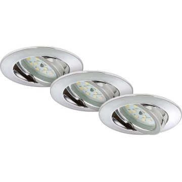 Briloner 7209-038 - К-кт 3x LED Лампа за вграждане в баня LED/5W/230V IP23