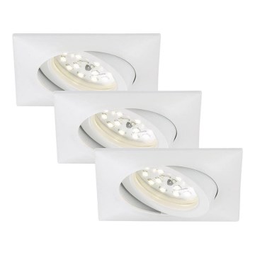 Briloner 7210-036 - К-кт 3x LED Лампа за вграждане в баня ATTACH LED/5W/230V IP23 бял