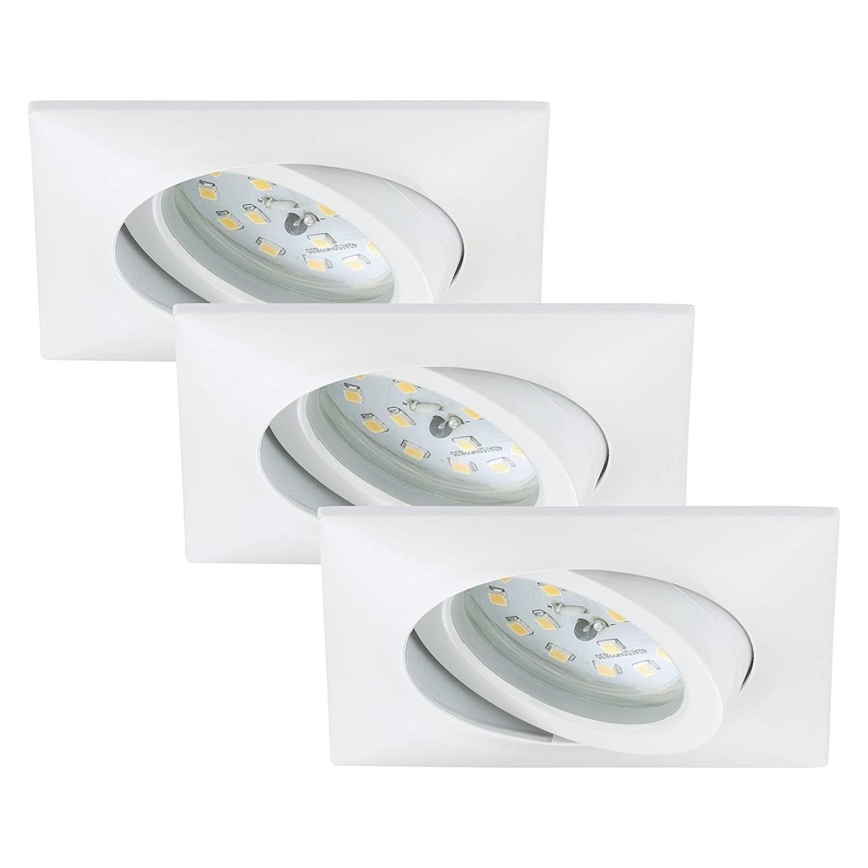 Briloner 7210-036 - К-кт 3x LED Лампа за вграждане в баня ATTACH LED/5W/230V IP23 бял