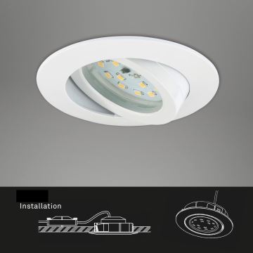 Briloner 7296-016 - LED Димируема лампа за вграждане в баня LED/6,5W/230V IP23