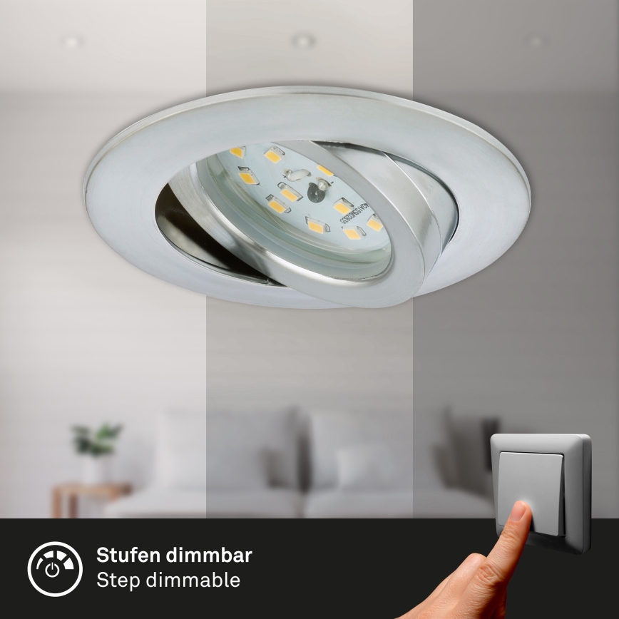 Briloner 7296-019 - LED Димируема лампа за вграждане в баня LED/6,5W/230V IP23