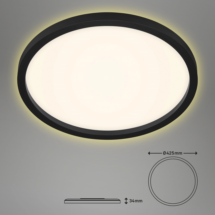 Briloner 7363-015 - LED Лампа CADRE LED/22W/230V Ø 42,5 cм черна