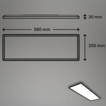 Briloner 7402-415 - LED Плафониера SLIM LED/22W/230V