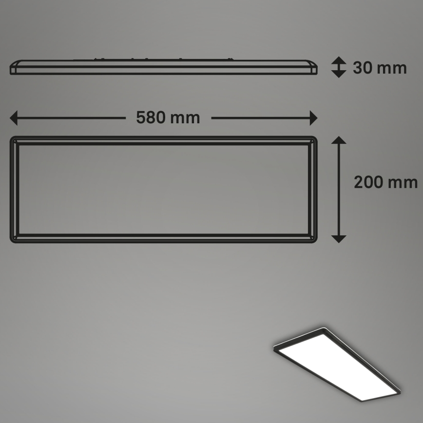 Briloner 7402-415 - LED Плафониера SLIM LED/22W/230V