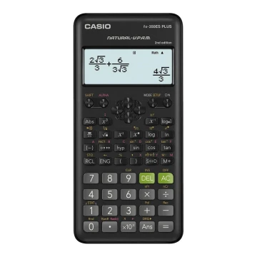 Casio - Училищен калкулатор 1xLR44 черен