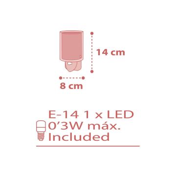 Dalber 41005S - LED лампа с цокъл DOTS 1xE14 / 0,3W / 230V