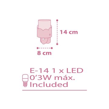 Dalber 61235S - LED лампа с цокъл MOON 1xE14/0,3W/230V