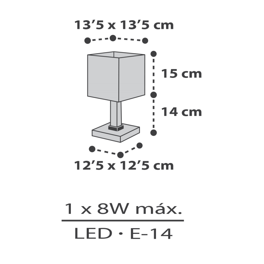 Dalber 63371 - Детска малка лампа LITTLE PIXEL 1xE14/8W/230V