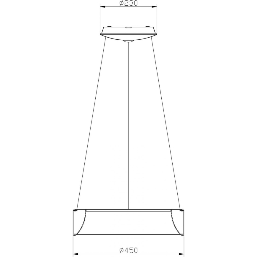 Deko-Light 342122 - LED Димируем пендел SCULPTORIS LED/27W/230V 3000K Ø 45 см