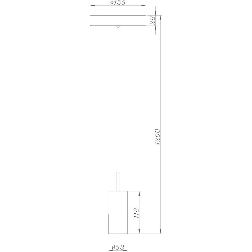 Deko-Light 348037 - LED Димируем пендел DABIH LED/7,2W/230V 3000K бял