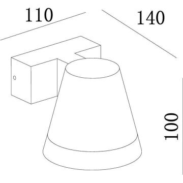 Deko-Light 731076 - LED Екстериорен аплик SERPENTIS LED/6,2W/230V IP54 черен