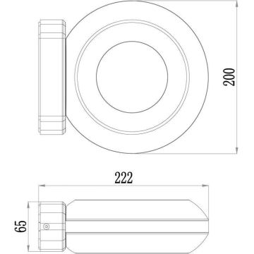 Deko-Light 731081 - LED Екстериорен аплик MUSCAE LED/13W/230V IP54 антрацит