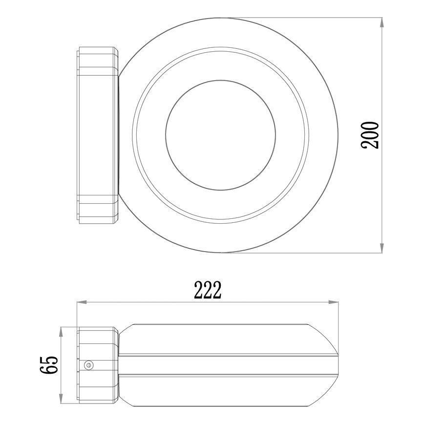 Deko-Light 731081 - LED Екстериорен аплик MUSCAE LED/13W/230V IP54 антрацит