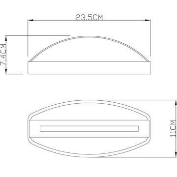 Deko-Light 731093 - LED Екстериорен аплик ERIDANI LED/13W/230V IP44 антрацит