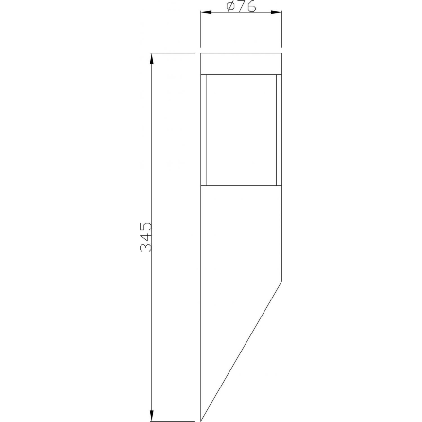 Deko-Light 731106 - Екстериорен аплик PORRIMA 1xGU10/5W/230V IP44 хром