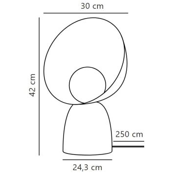 DFTP by Nordlux - Настолна лампа HELLO 1xE14/25W/230V черен