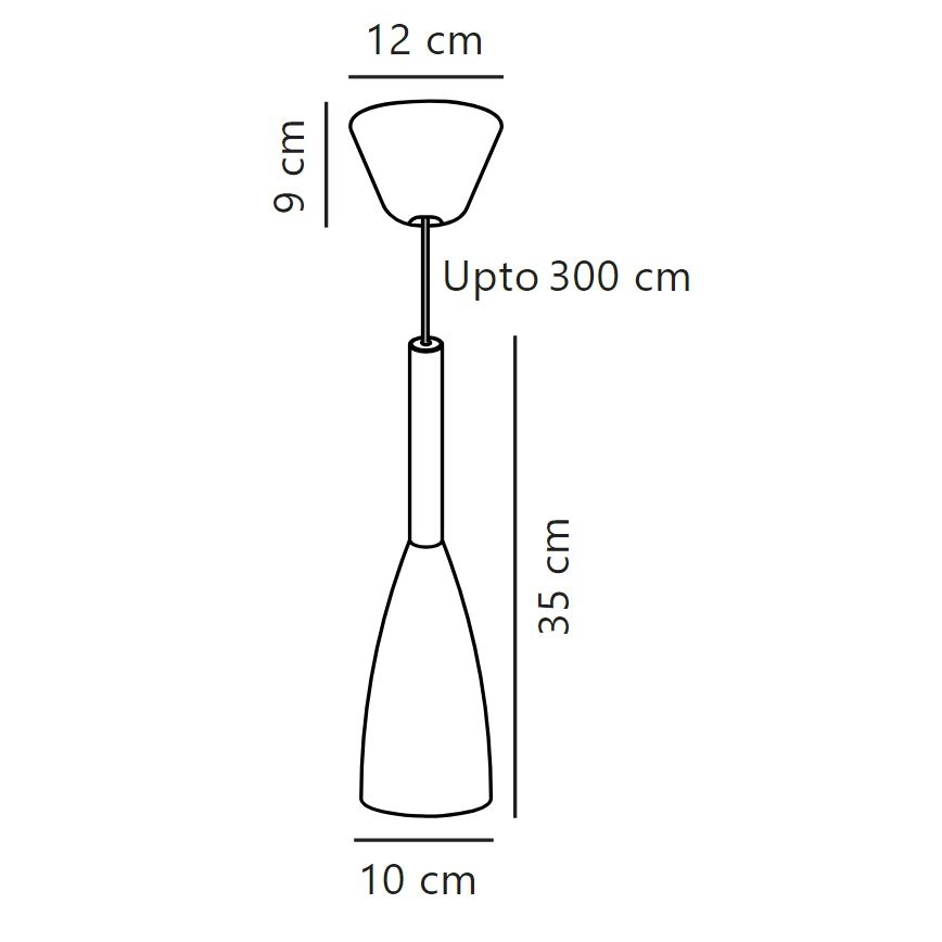 DFTP by Nordlux - Пендел PURE 1xE27/40W/230V Ø 10 см бял/орех