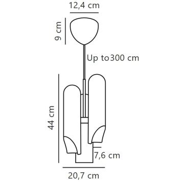 DFTP by Nordlux - Пендел ROCHELLE 3xGU10/15W/230V