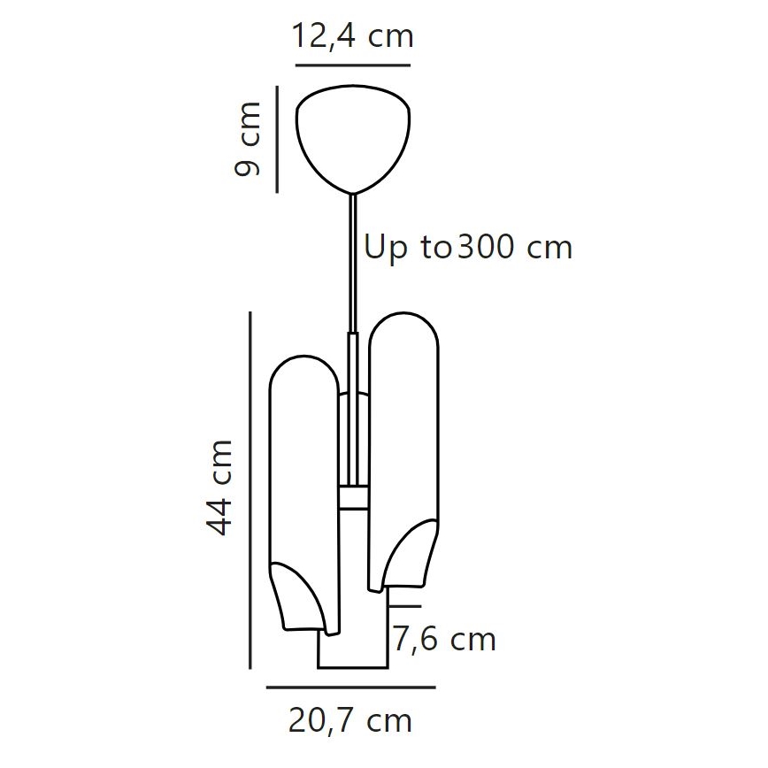 DFTP by Nordlux - Пендел ROCHELLE 3xGU10/15W/230V