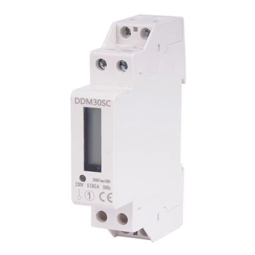 Дигитален еднофазен електромер за DIN релса DDM30SC