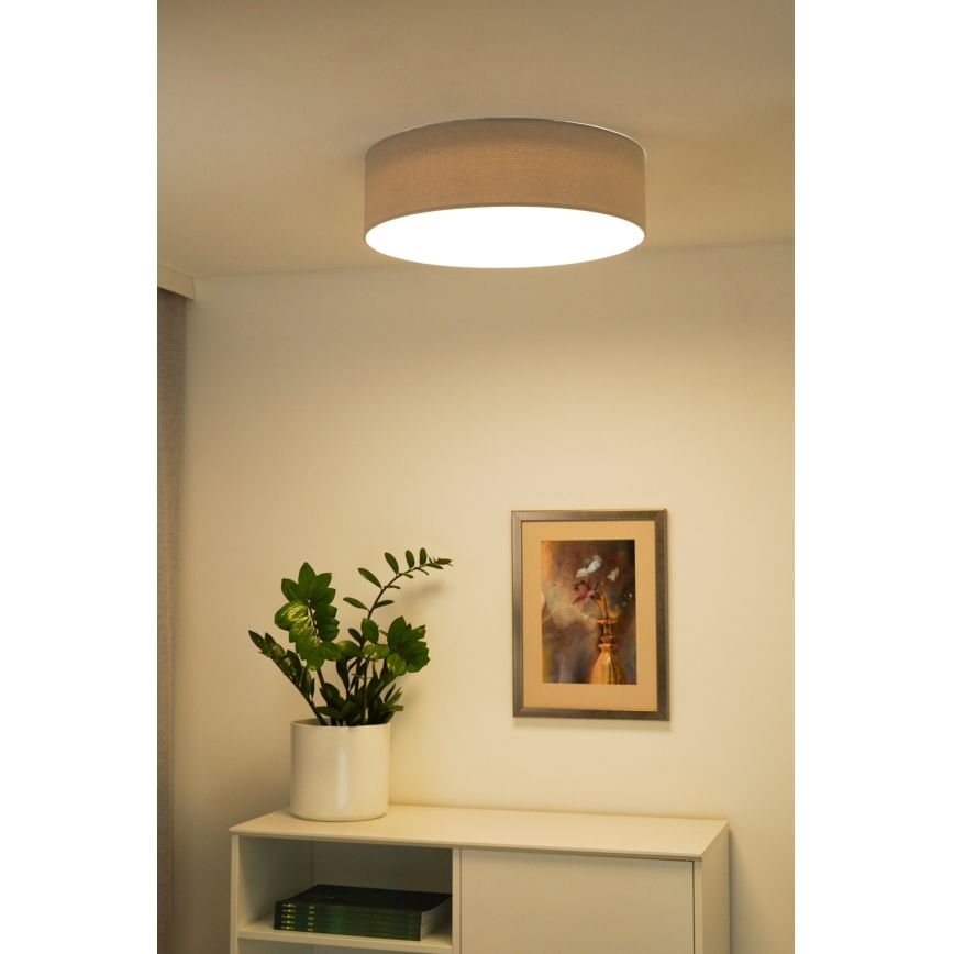 Duolla - LED Плафониера CORTINA LED/26W/230V Ø 30 см сив