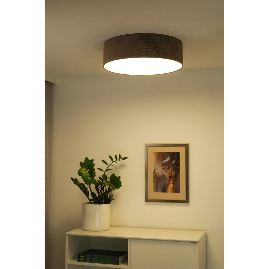 Duolla - LED Плафониера CORTINA LED/26W/230V Ø 30 см кафяв