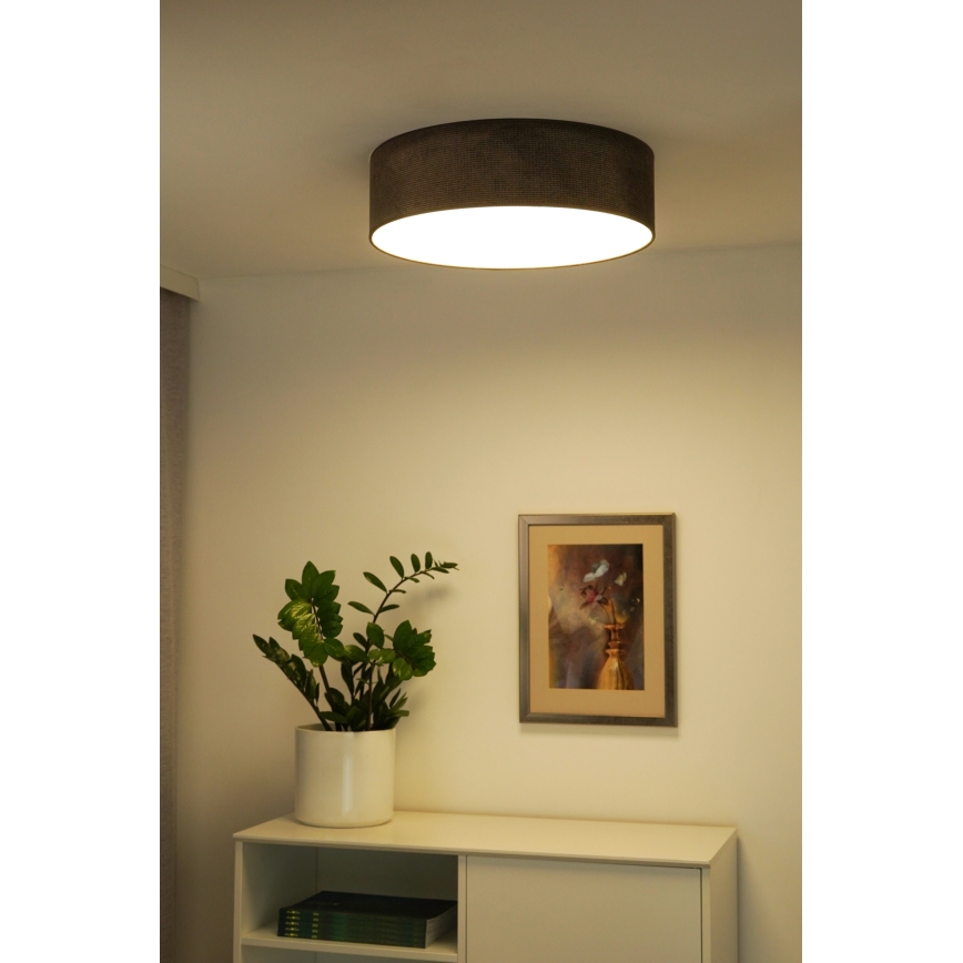 Duolla - LED Плафониера CORTINA LED/26W/230V Ø 45 см кафяв