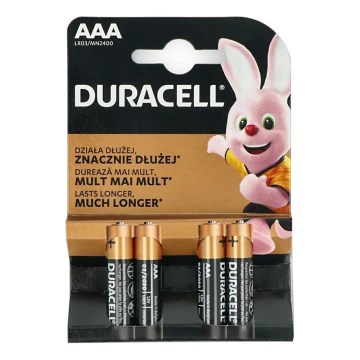 Duracell - 4 бр. Алкална батерия Basic LR03/AAA 1,5V 2400 mAh