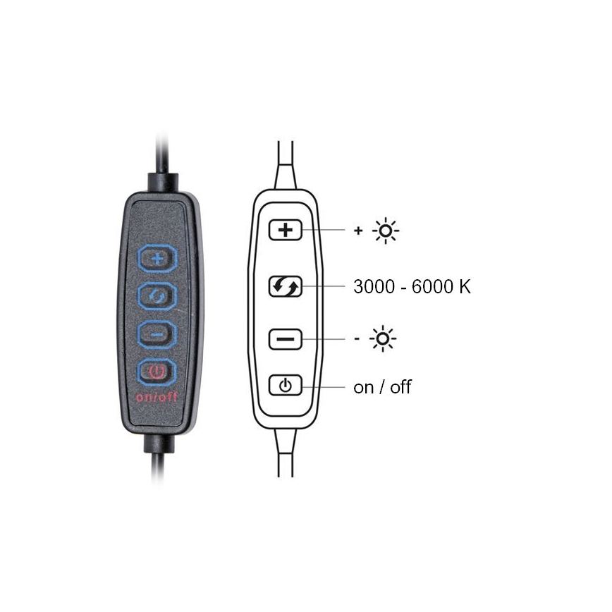 LED Димируема настолна лампа LIPA LED/10W/230V 3000-6000K бял