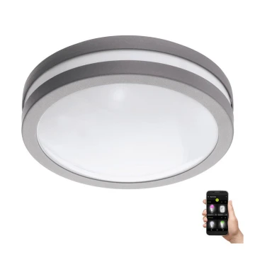 Eglo 33572 - LED Димируема лампа за баня LOCANA-C LED/14W/230V IP44 сребрист