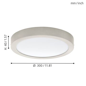 Eglo 78697 - LED Плафониера FUEVA LED/24W/230V