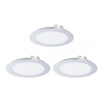 Eglo 78735 - К-кт 3x LED Лампа за вграждане в баня FUEVA LED/10,95W/230V IP44