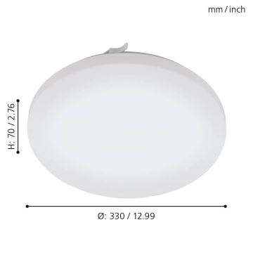 Eglo 79523 - LED Плафон за баня TUSCOLA LED/14,6W/230V IP44