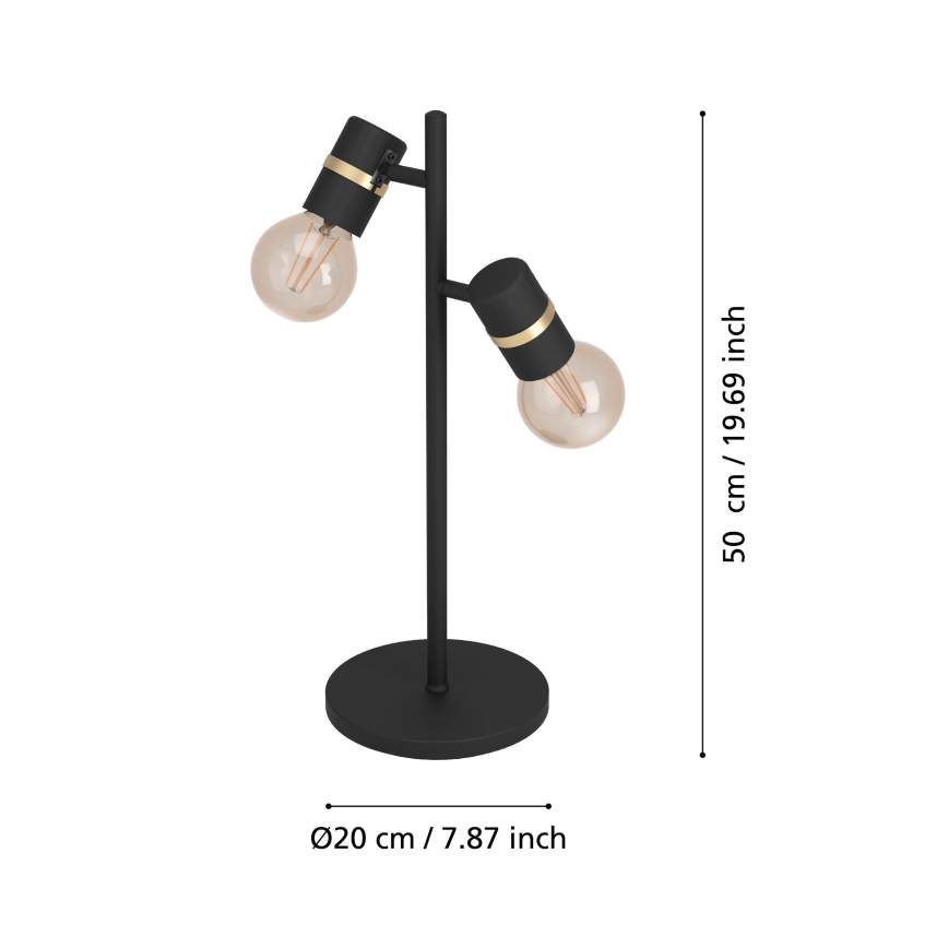 Eglo - Настолна лампа 2xE27/10W/230V