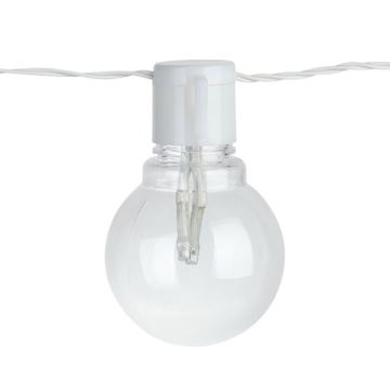 Eglo - LED Екстериорна декоративна верига 16xLED/0,064W/24V IP44 бяла