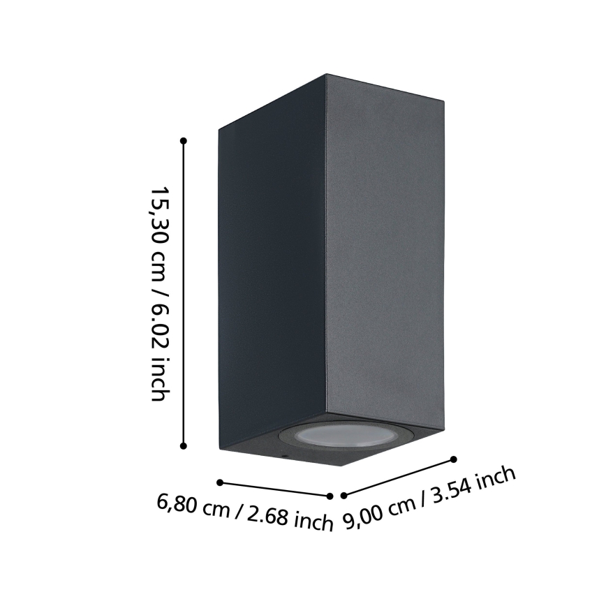 Eglo - LED Екстериорен аплик 2xGU10/4,6W/230V IP44