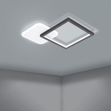 Eglo - LED Димируем плафон LED/15W/230V черен + дистанционно