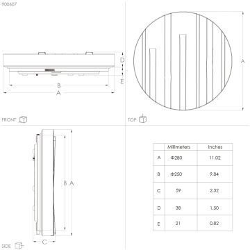 Eglo - LED Плафон LED/10W/230V Ø 28 см