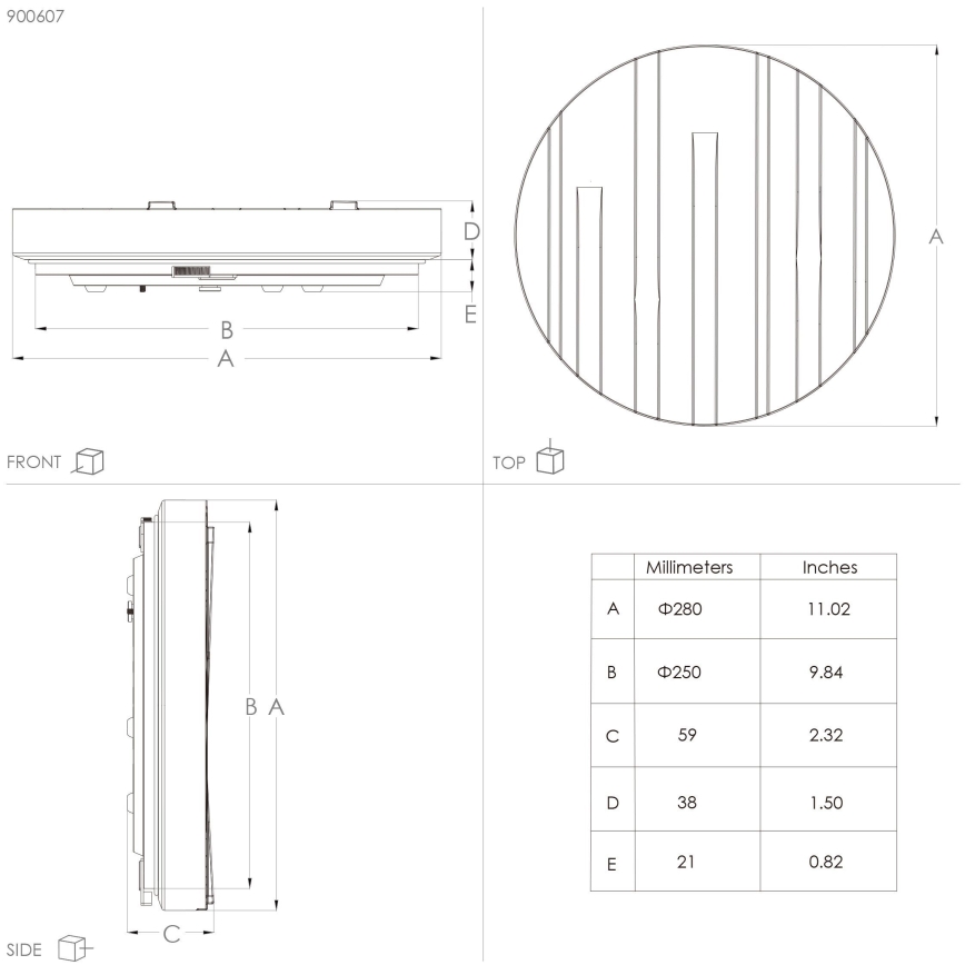 Eglo - LED Плафон LED/10W/230V Ø 28 см