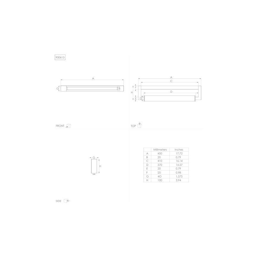 Eglo - LED Лампа за огледало в баня LED/8,9W/230V IP44