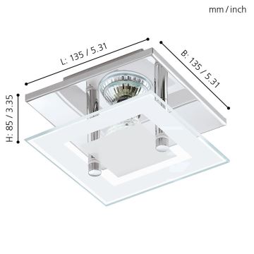 Eglo - LED Лампа за таван 1xGU10-LED/3W/230V