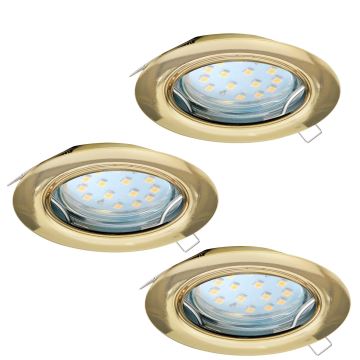 Eglo - Комплект 3x LED Осветление за окачен таван PENETO 3xGU10-LED/3W/230V