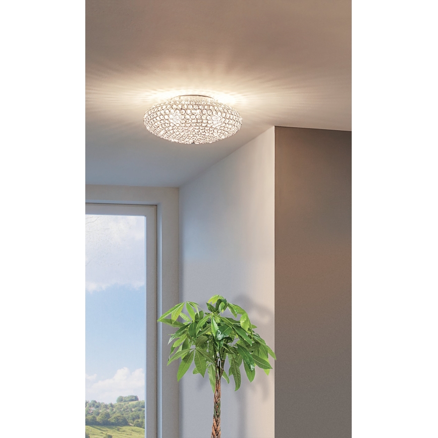 Eglo - Кристална Лампа за таван 2xE27/60W/230V