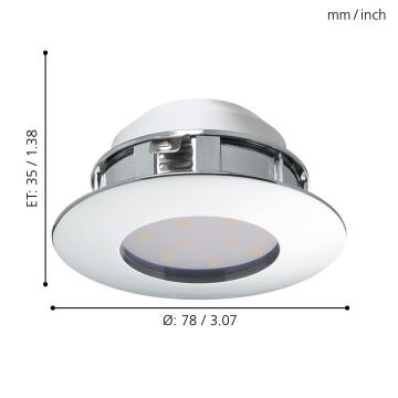 Eglo - LED Осветление за окачен таван 1xLED/6W/230V