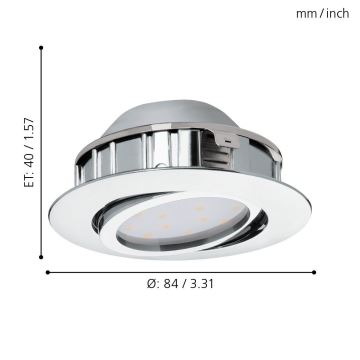 Eglo - LED Осветление за окачен таван 1xLED/6W/230V