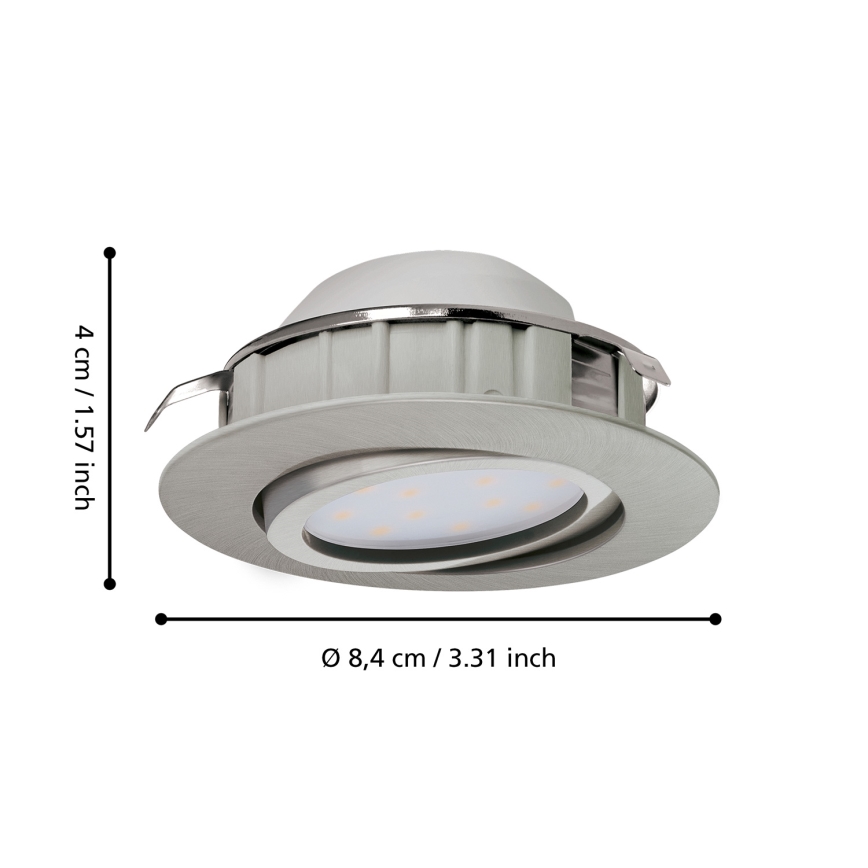Eglo - Комплект 3x LED Осветление за окачен таван PINEDA 1xLED/6W/230V